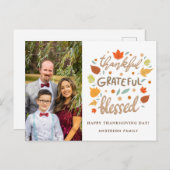 感謝感謝祭賛美の写真 シーズンポストカード (正面/裏面)