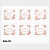 感謝感謝祭賛美システッカー スクエアシール (シート)