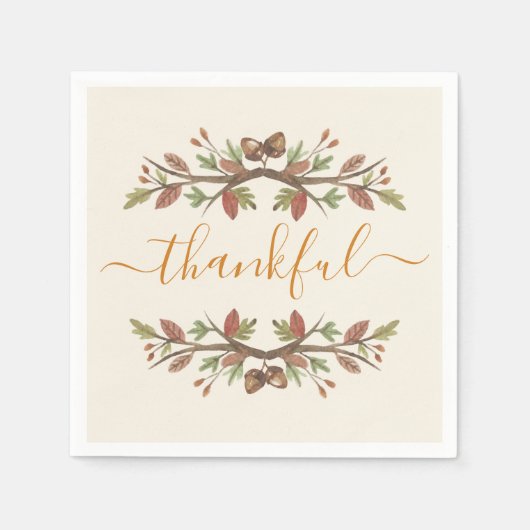 感謝感謝秋葉紙ナプキン スタンダードカクテルナプキン (正面)