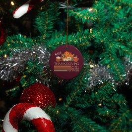 感謝感謝賛美のデザイン セラミックオーナメント