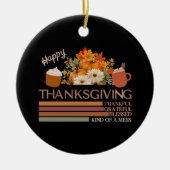 感謝感謝賛美のデザイン セラミックオーナメント (正面)