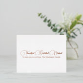 感謝感謝賛美バラ金ゴールド感謝祭 箔シーズンポストカード (立ち正面)