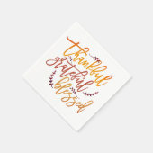 感謝感謝賛美引用文感謝祭 スタンダードカクテルナプキン (角)