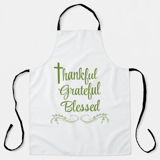 感謝感謝賛美感謝祭引用文 エプロン (正面)