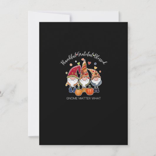 感謝感謝賛美感謝祭秋格言 招待状 (正面)