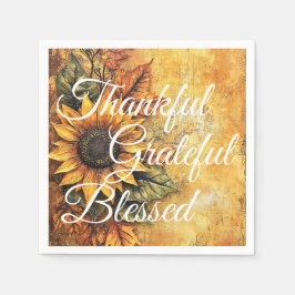 感謝感謝賛美感謝祭秋秋 スタンダードカクテルナプキン