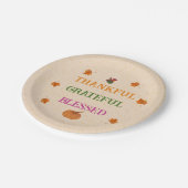 感謝感謝賛美秋パンプキン ペーパープレート (アングル)