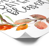 感謝感謝賛美秋ポスタープリント ポスター (角)