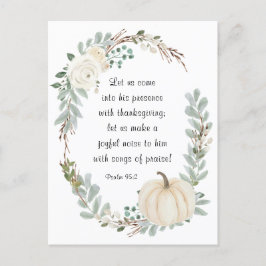 感謝来のバイブルとともに彼の前に ポストカード