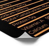 感謝栄養カボチャのパイ事実食品おもしろい ポスター (角)