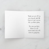 感謝気にの気持ち感謝してい馬 サンキューカード (内部)