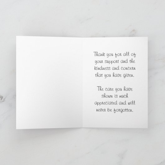 感謝気にの気持ち感謝してい馬 サンキューカード (内部)