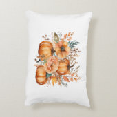 感謝水カラーカボチャ花パターン アクセントクッション (裏面(縦))