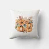 感謝水カラーカボチャ花パターン クッション (裏面)