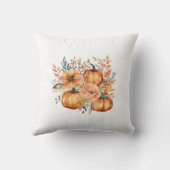 感謝水カラーカボチャ花パターン クッション (裏面)