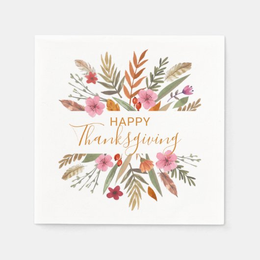 感謝水カラー秋葉紙ナプキン スタンダードカクテルナプキン (正面)