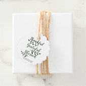 感謝深賛美い濃緑カスタム文字 フェイバータグ (インサイチュ)