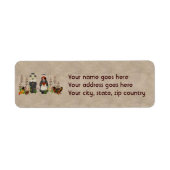 感謝犬 ラベル (正面)