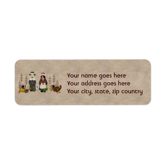 感謝犬 ラベル (正面)