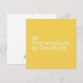 感謝状に圧倒される ノートカード (正面/裏面)