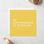 感謝状に圧倒される ノートカード (正面/裏面インサイチュ)