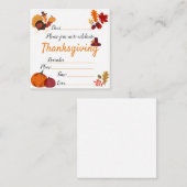 感謝状の招待状 エンクロージャーカード (正面/裏面)