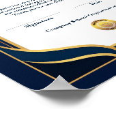 感謝状の授与 ポスター (角)