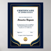 感謝状の授与 ポスター (正面)