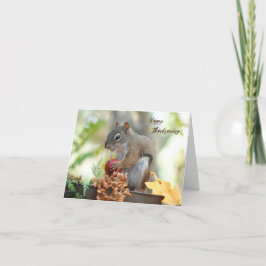 感謝状カードMr. Bickles The Squirrel 5 x 7" サンキューカード