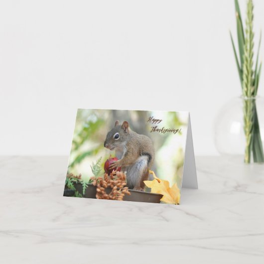 感謝状カードMr. Bickles The Squirrel 5 x 7" サンキューカード (正面)