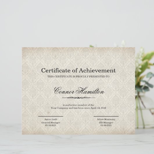 感謝状テンプレート (スタンド正面)