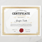 感謝状テンプレート (正面)