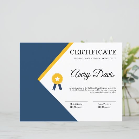 感謝状テンプレート (スタンド正面)