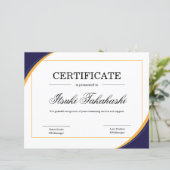 感謝状テンプレート (スタンド正面)