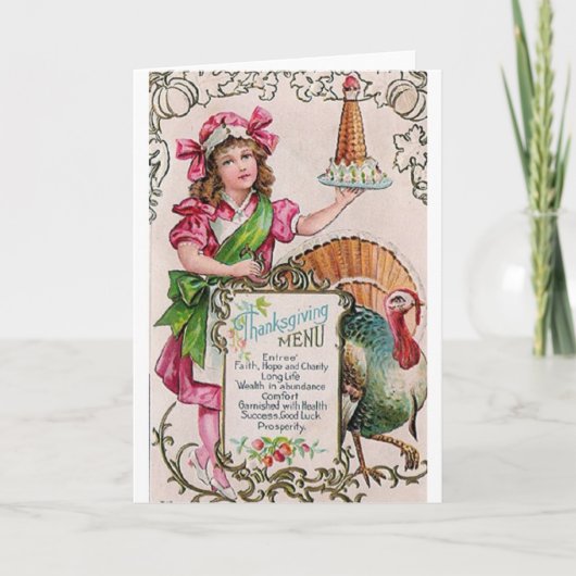 感謝状ビクトリアングリーティングカード シーズンカード (正面)