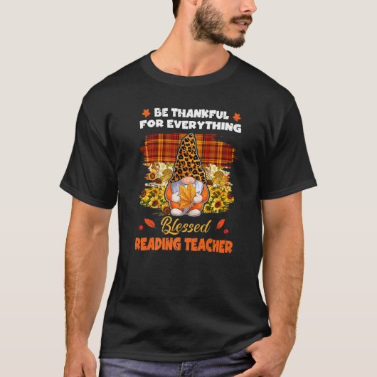 感謝状賛美の先生格言秋 Tシャツ (正面)
