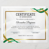 感謝状 (正面/裏面)