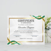 感謝状 (スタンド正面)