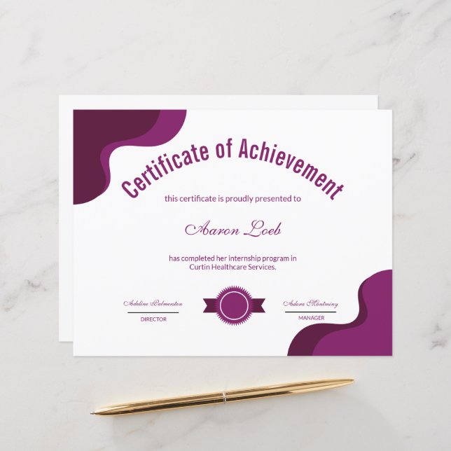 感謝状 (正面/裏面インサイチュ)