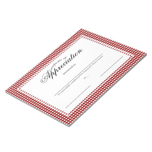 感謝状 ノートパッド (アングル)