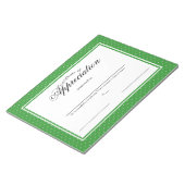 感謝状 ノートパッド (アングル)