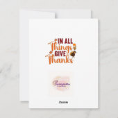 感謝状、感謝と祝感謝 シーズンカード (裏面)