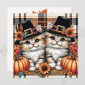 感謝猫グリーティングカード シーズンカード (正面/裏面)