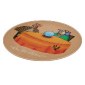 感謝用ユーモアガラスの切断板 カッティングボード (角)