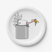 感謝疲れたトルコの料理ポットユーモア ペーパープレート (正面)