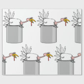 感謝疲れたトルコの料理ポットユーモア ラッピングペーパー (フラット)