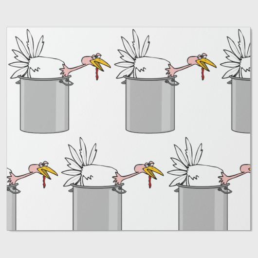 感謝疲れたトルコの料理ポットユーモア ラッピングペーパー (フラット)