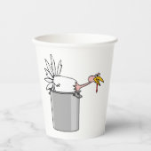 感謝疲れたトルコの料理ポットユーモア 紙コップ (正面)