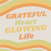 感謝白熱［赤熱］光を放つ シール (正面)