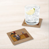 感謝的おもしろいユーモア スクエアペーパーコースター (インサイチュ)